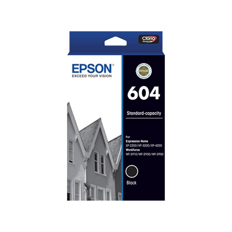 Genuine Epson T10G1/604 Black Ink Cartridge