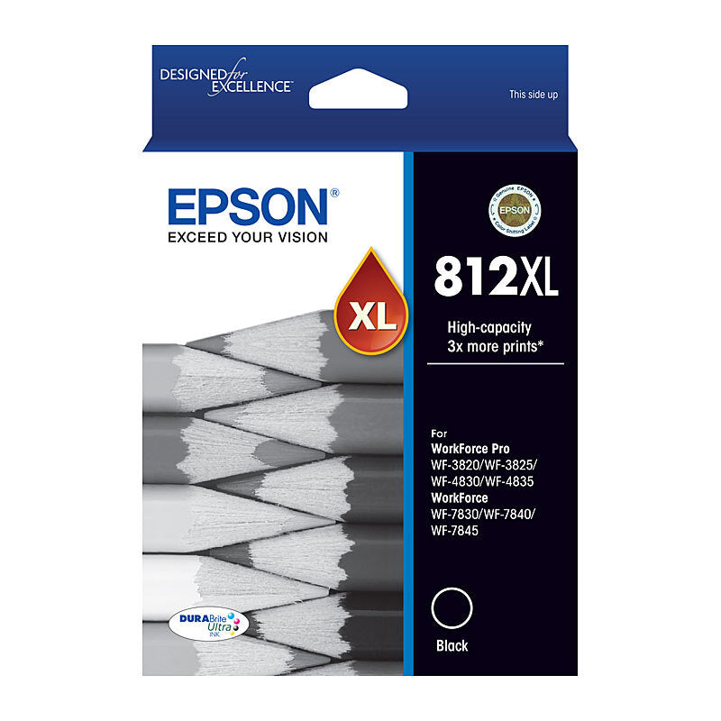 Genuine Epson T05E1/812XL High Yield Black Ink Cartridge