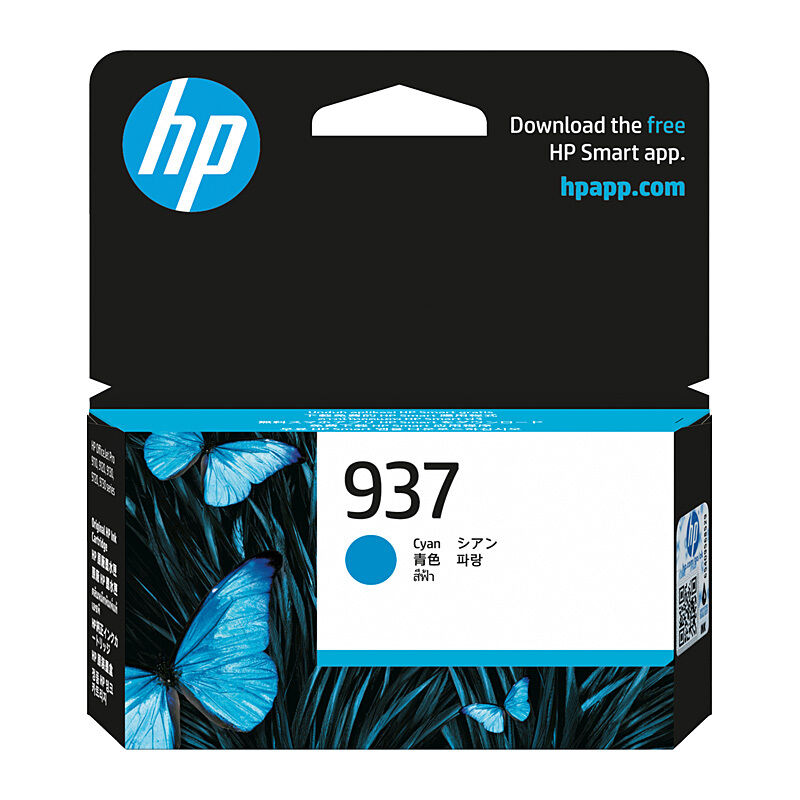 Genuine HP 937 Cyan (4S6W2NA) Ink Cartridge