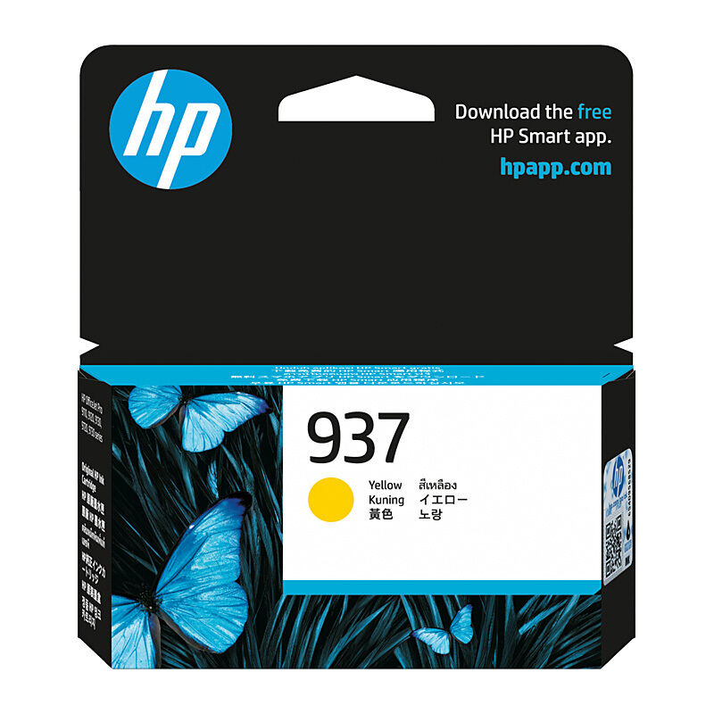 Genuine HP 937 Yellow (4S6W4NA) Ink Cartridge