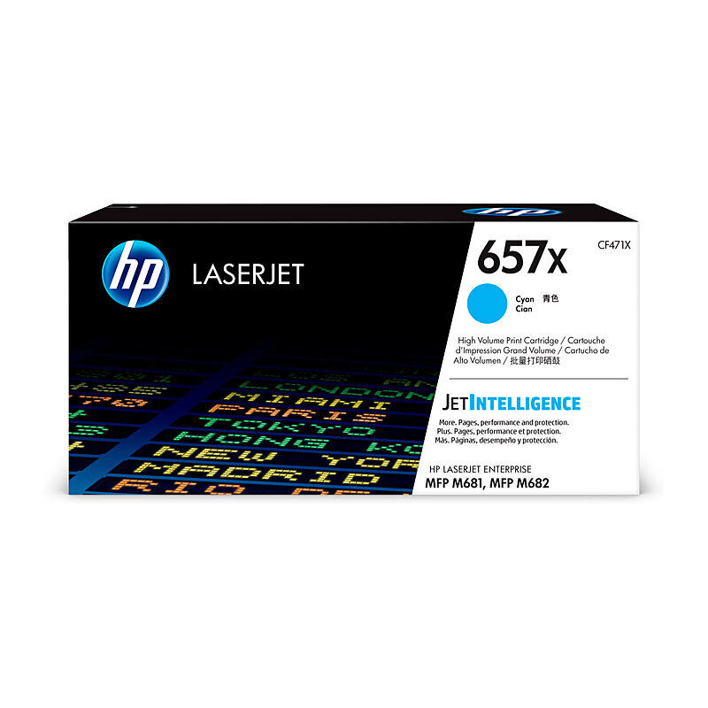 Genuine HP CF471X (657X) Cyan Toner Cartridge