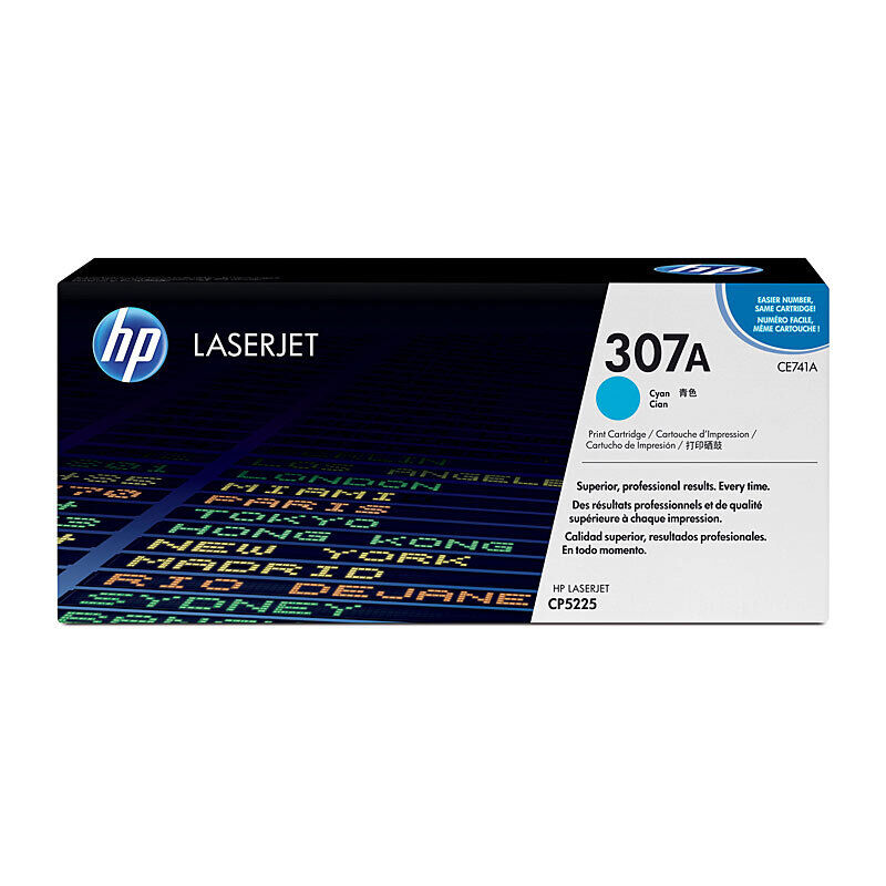 Genuine HP 307A CE741A Cyan Toner Cartridge