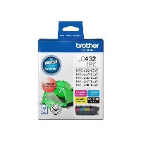 A Set Genuine Brother LC432BK/C/M/Y Ink Cartridges