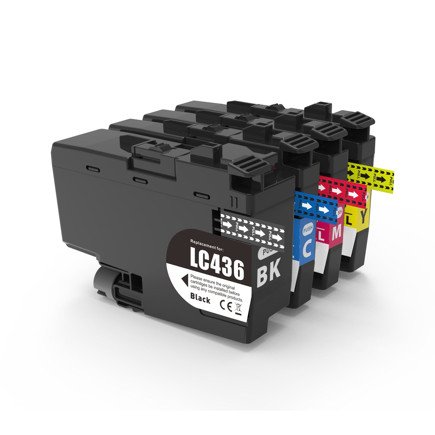 A Set Compatible Brother LC436 BK/C/M/Y Ink Cartridges
