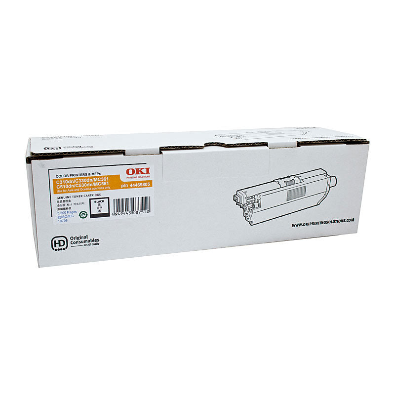 Genuine Oki 44469805 Black Toner Cartridge