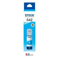 Genuine Epson T542 EcoTank Cyan Ink Bottle