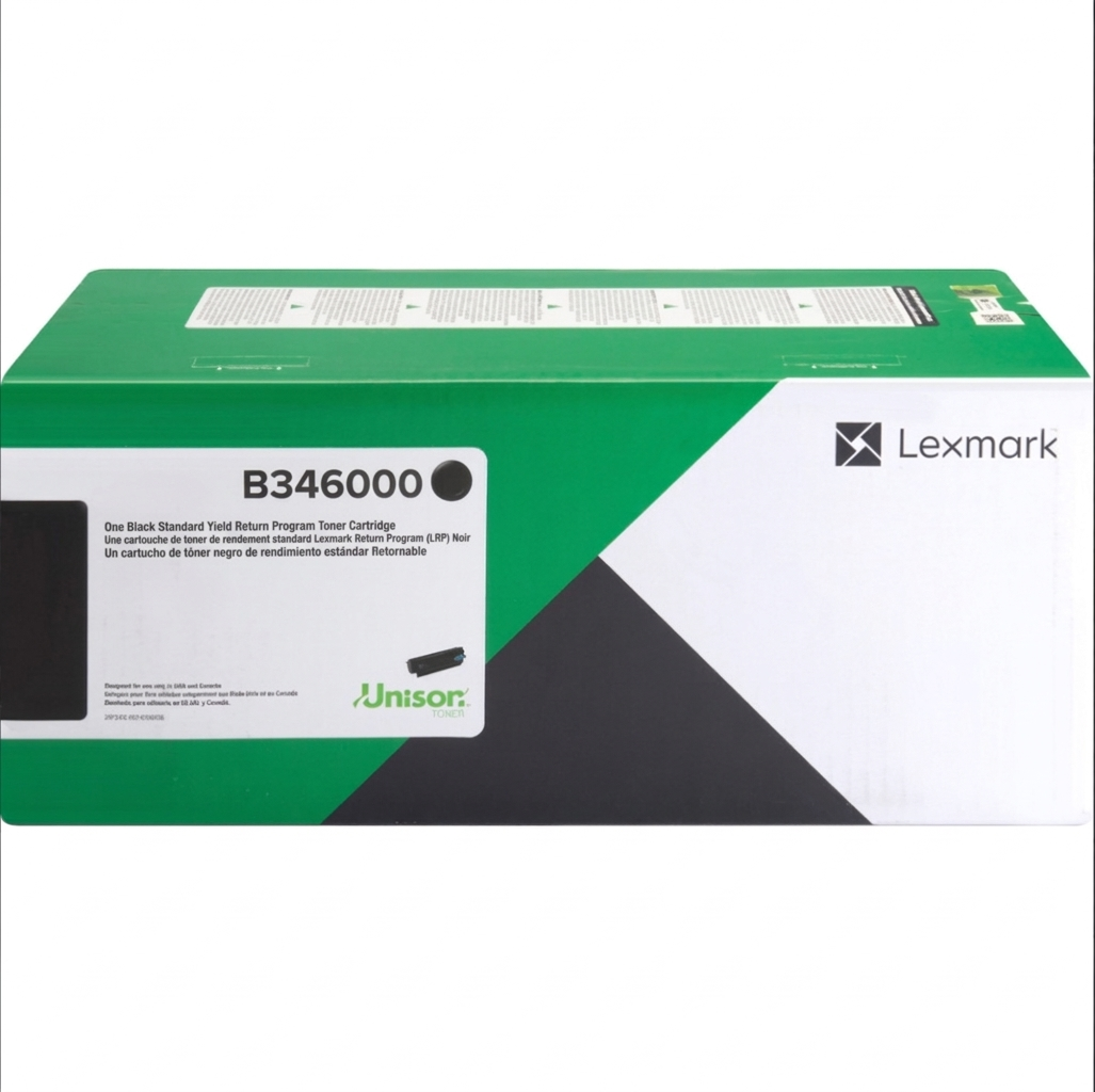 Genuine Lexmark B346000 Black Toner Cartridge