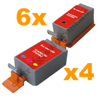 6 Com. BCI15Bk 4 Com. BCI15C/16 Combo + Free Postage!