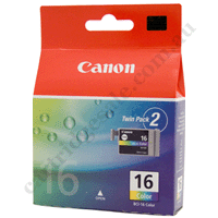 Genuine Canon BCI16C Colour Ink Cartridge - 2 per pack