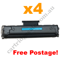 4 x Compatible HP 92A (C4092A) Black Toner Cartridge FreePostage