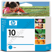 Genuine HP 10 Cyan (C4841AA) Ink Cartridge