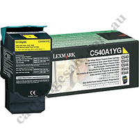 Genuine Lexmark C540A1YG Yellow Toner Cartridge