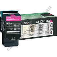 Genuine Lexmark C540H1MG High Yield Magenta Toner Cartridge