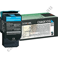 Genuine Lexmark C544X1CG Extra HY Cyan Toner Cartridge