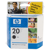Genuine HP 20 (C6614DA) Black Ink Cartridge