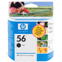 Genuine HP 56 (C6656AA) Black Ink Cartridge