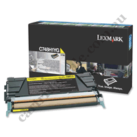 Genuine Lexmark C748H1YG HY Yellow Toner Cartridge