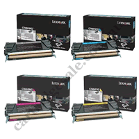 A Set Genuine Lexmark C746H1KG C748H1C/M/YG High Yield Toner Car
