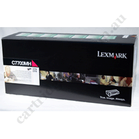 Genuine Lexmark C7700MH High Yield Magenta Toner Cartridge