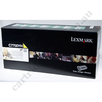 Genuine Lexmark C7700YH High Yield Yellow Toner Cartridge