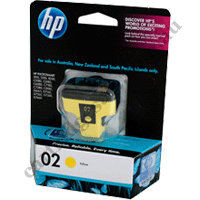 Genuine HP 02 Yellow (C8773WA) Ink Cartridge