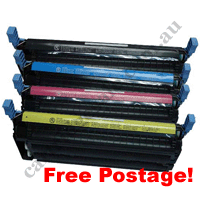 A Set Compatible HP C9720A - 23A Toner Cartridges B/C/M/Y