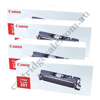 A Set Genuine Canon CART301 Toner Cartridges B/C/M/Y