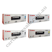 A Set Genuine Canon CART418 Toner Cartridges B/C/M/Y