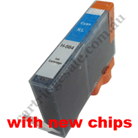 Compatible HP 564XL Cyan (CB323WA) Ink Cartridge New Chip