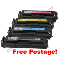 A Full Set Compatible Canon CART318 Toner Cartridges B/C/M/Y