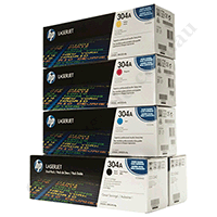 5 x Geunine HP CC530A-CC533A 2B,1C,1M,1Y