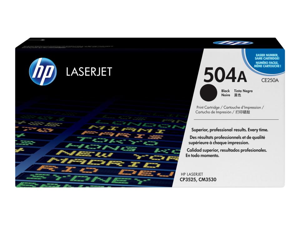 Genuine HP 504A Black CE250A Toner Cartridge