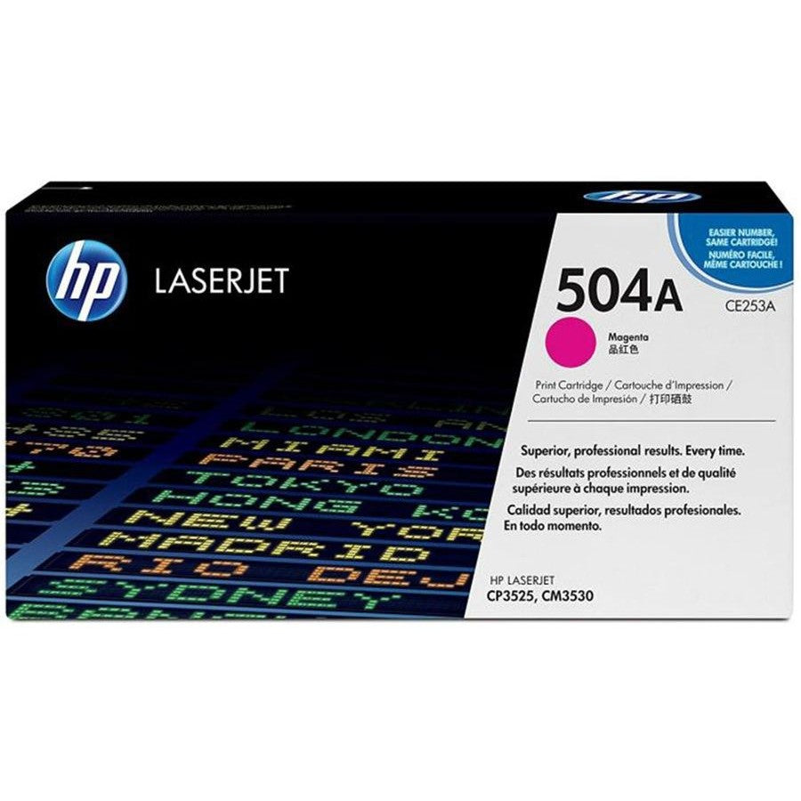 Genuine HP 504A Magenta CE253A Toner Cartridge