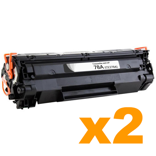 2 x Compatible HP 78A (CE278A) Black Toner Cartridge