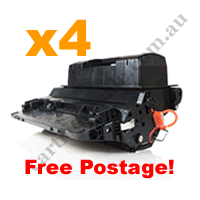 4 x Compatible HP 90A (CE390A) Black Toner Cartridge FreePostage