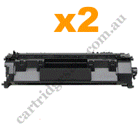 2 x Compatible HP 05A (CE505A) Black Toner Cartridge FreePostage