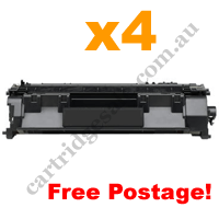 4 x Compatible HP 05A (CE505A) Black Toner Cartridge FreePostage