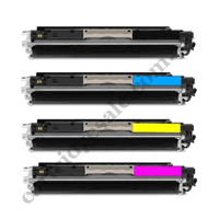 A Set Compatible HP CF350A-CF353A Toner Cartridges B/C/M/Y