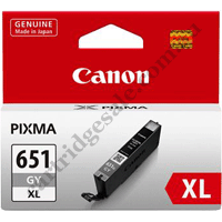Genuine Canon CLI651XLGY High Yield Grey Ink Cartridge