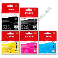 A Set Genuine Canon PGI525BK CLI526B/C/M/Y Ink Cartridges