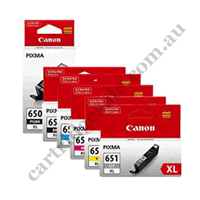 A Set Genuine Canon PGI650XL CLI651XL B/PB/C/M/Y/GY Ink Cartridg