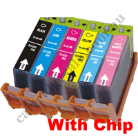 Any 6 Compatible CLI8BK/C/M/Y/PC/PM Ink Cartridges With Chip