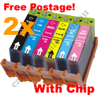 Any 12 Compatible CLI8BK/C/M/Y/PC/PM Ink Cartridges With Chip