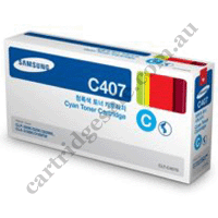 Genuine Samsung CLTC407S Cyan Toner Cartridge