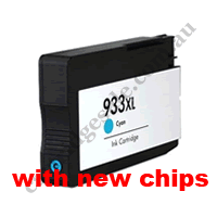 Compatible HP 933XL (CN054AA) Cyan Ink Cartridge New Chip