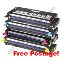 A Set High Yield Compatible Dell 3130cn Toner Cartridges B/C/M/Y