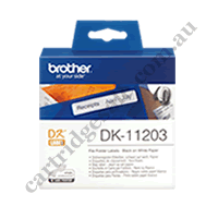 Genuine Brother DK11203 White Label Roll 17mm x 87mm