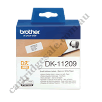 Genuine Brother DK11209 White Label Roll 29mm x 62mm