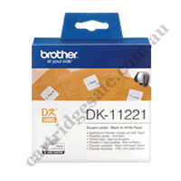 Genuine Brother DK11221 White Label Roll 23mm x 23mm