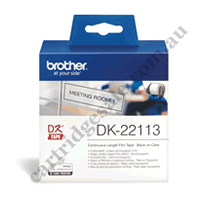 Genuine Brother DK22113 Clear Label Roll 62mm x 15.24m